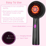 Nafimityβ’ | 3-in-1 Red Light Scalp Massaging Brush