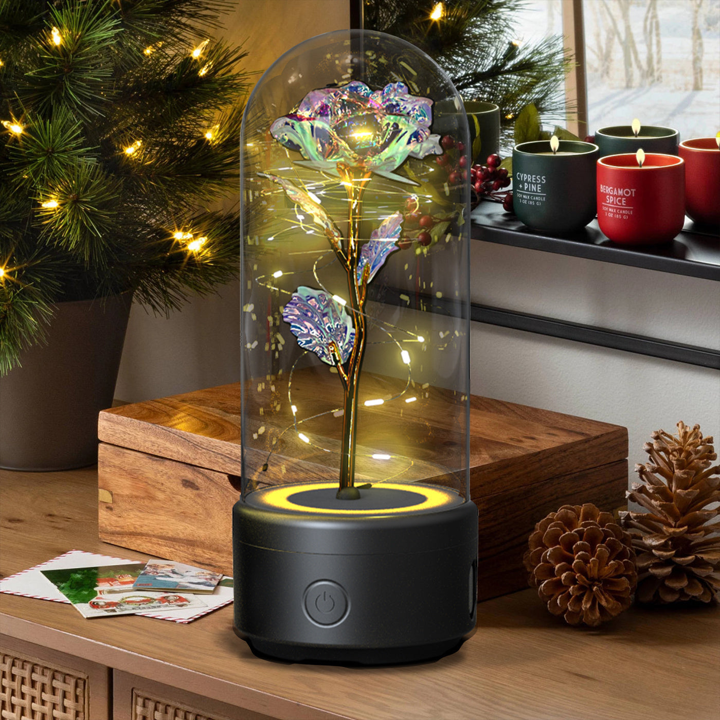 Rose Light Bluetooth Speaker