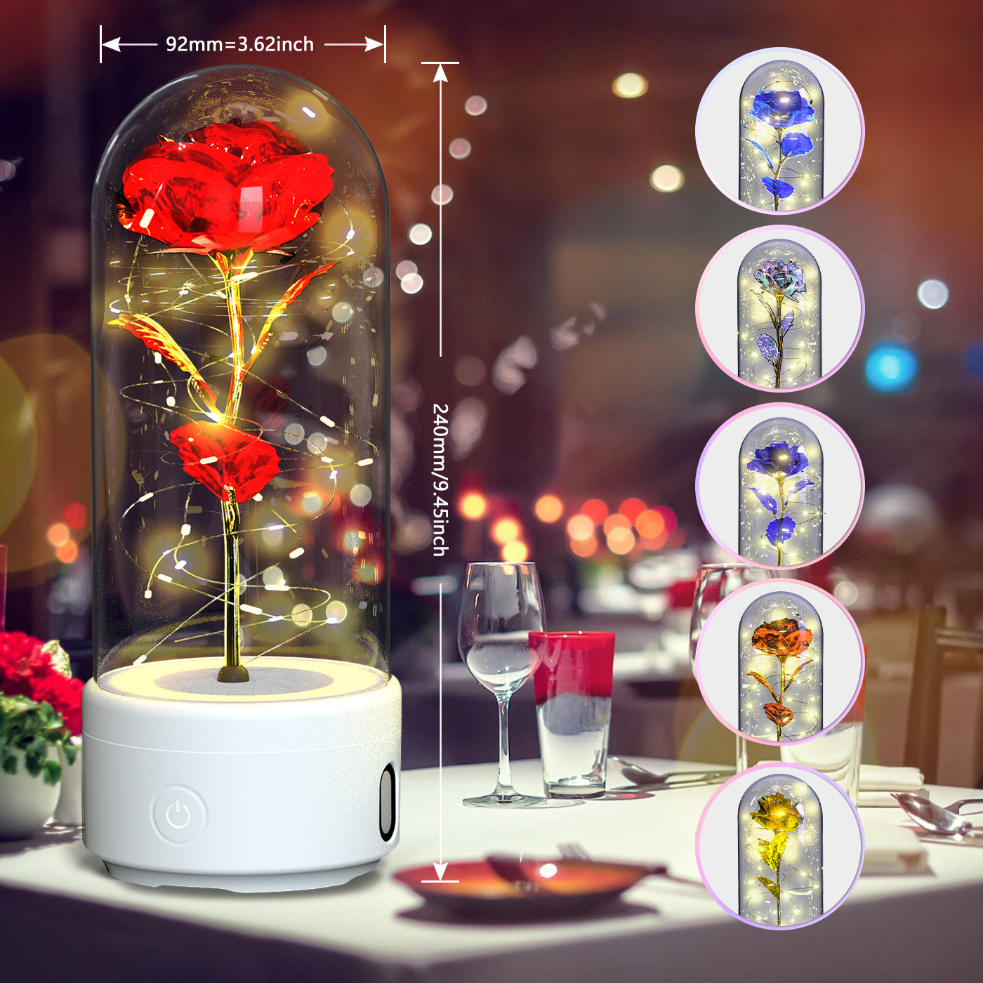 Rose Light Bluetooth Speaker